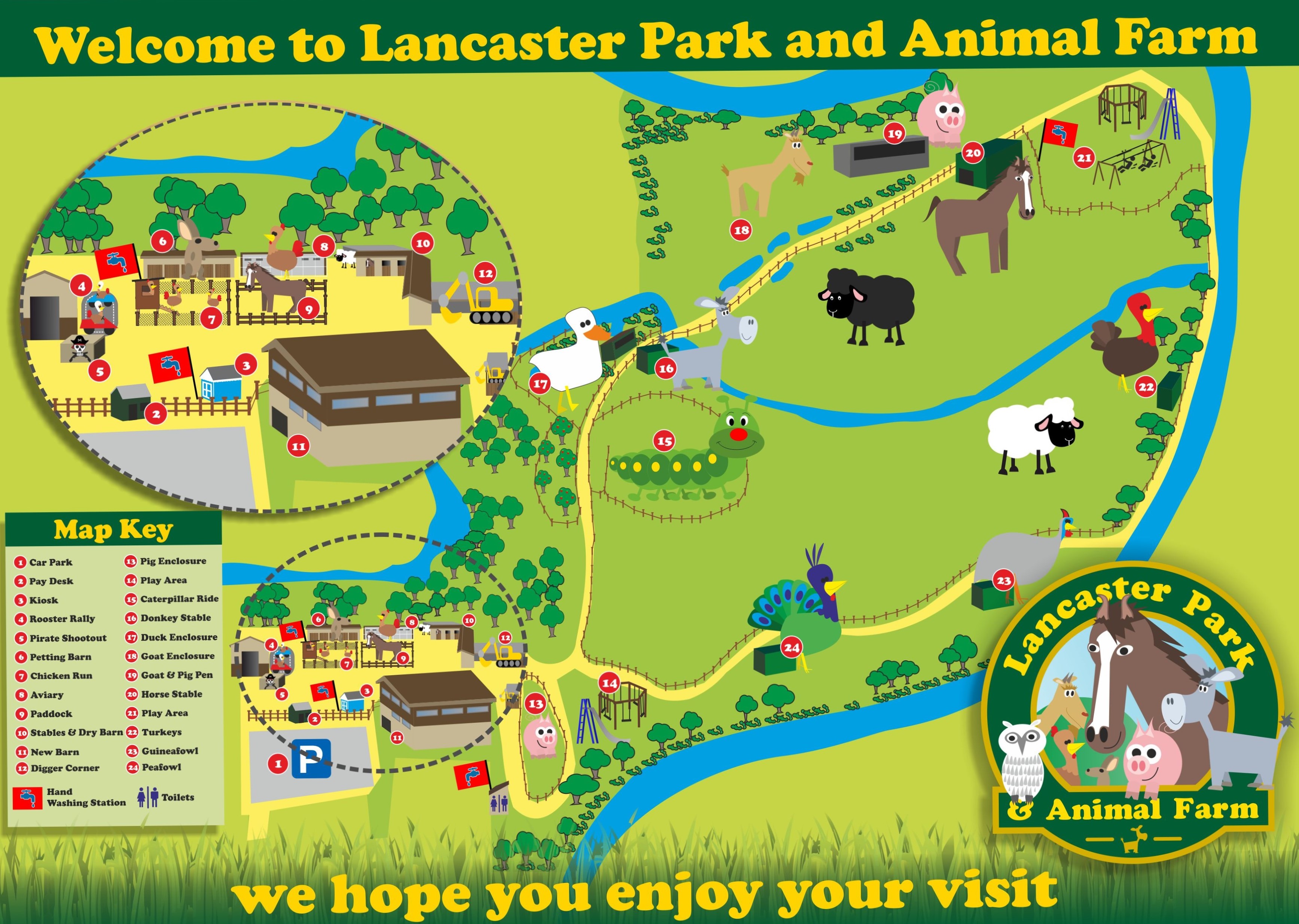 Farm Map - Lancaster Park and Animal Farm